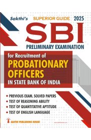 Sakthi SBI PO (Probationary Officers) Preliminary Exam Book [2025]