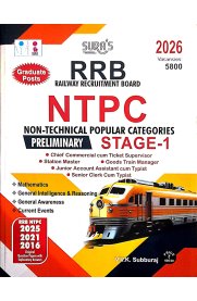 Sura RRB NTPC [Non Technical Popular Categories Stage - I] Preliminary Exam Book [2025]