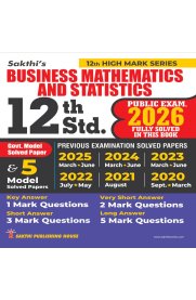 12th Sakthi Business Mathematics and Statistics Model Solved Papers and Previous Exam Solved Paper [Based on New Syllabus]2026
