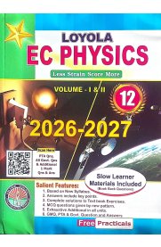 12th EC Physics Guide Volume-I & II [Based On the New Syllabus]2026-2027