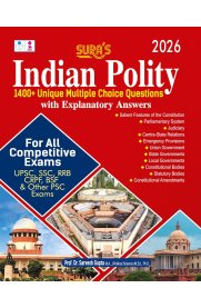 Sura Indian Polity 1400+ Unique MCQ's [Explanatory Answers for all Competitive Exams Guide]2026