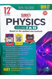 12th Sura Physics [Volume I&II] Guide [Based on New Syllabus]2026-2027
