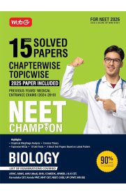 MTG NEET Biology Physics [15 Years Chapterwise Topicwise Solved Papers (PYQ Book) With Medical Entrance Questions] 2026
