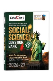 Educart 10th CBSE Social Science Question Bank [Based On New Syllabus ]2026-2027