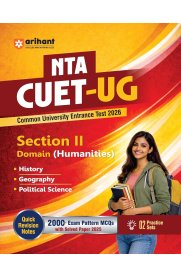 Arihant NTA CUET UG Common University Entrance Test-2026 [Sectio -2 Domain Htmanities]