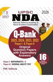 SURA UPSC NDA Paper I Mathematics and Paper II General Ability Test [Q-Bank Original Question Papers with Explanatory Answers] 2026