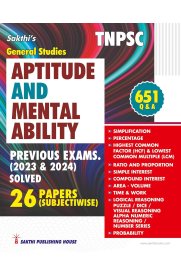Sakthi Tnpsc General Studies Aptitude and Mental Ability [Previous Exams. Solved Q & A ] 2026