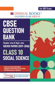 10th Oswaal CBSE Social Science Question Bank  Chapterwise and Topicwise Solved Papers [Based On the New Syllabus] 2026-2027