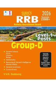 Sura RRB Railway Recruitment Board  Level-1 [Posts Group D Exam Book in English Medium] 2026