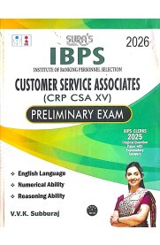 Sura IBPS Bank Customer Service Associates Clerks [CRP XV Preliminary Exam Book] 2026