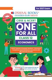 12th Oswaal Economics CBSE & NCERT One for All Class [fully solved With NCERT & Competency-based questions] 2026-2027