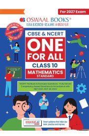 10th Oswaal Mathematics CBSE & NCERT One for All Class [fully solved With NCERT & Competency-based questions] 2026-2027