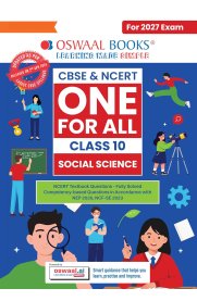 10th Oswaal Social Science CBSE & NCERT One for All Class [fully solved With NCERT & Competency-based questions] 2026-2027