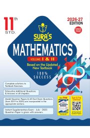 11th Sura Mathematics Guide Volume I & II [Based on the New Syllabus] 2026-2027