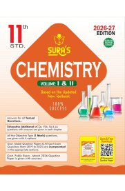 11th Sura Chemistry Volume I & II Guide [Based on the New Syllabus] 2026-2027