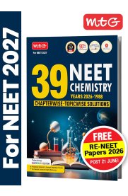 MTG 39 Years NEET Chemistry [Previous Year Solved Question Papers Chemistry PYQs Chapterwise Topicwise Solutions ]2026-2027