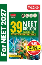MTG 39 Years NEET Biology [Previous Year Solved Question Papers Biology PYQs Chapterwise Topicwise Solutions ] 2026-2027