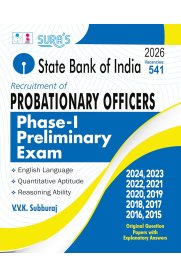 Sura SBI Bank Probationary Officers PO Phase [Preliminary Exam Guide Books] 2026