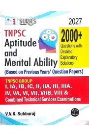 Sura TNPSC Aptitude and Mental Ability Question Papers Guide [2027]
