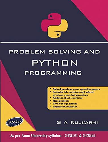 problem solving using python syllabus