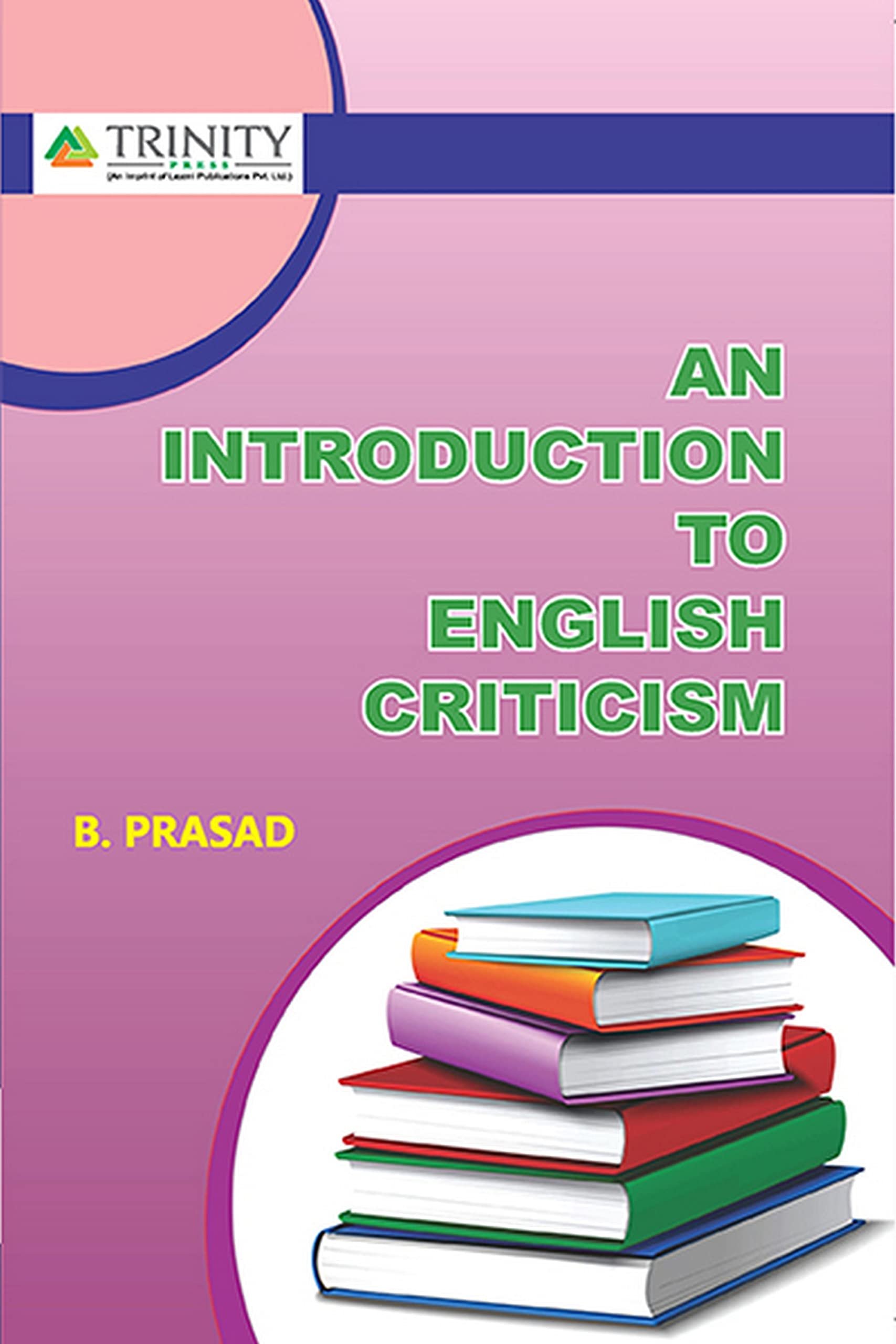 Routemybook - Buy An Introduction To English Criticism By B. Prasad ...